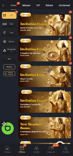 V44.Bet Game Bonuses