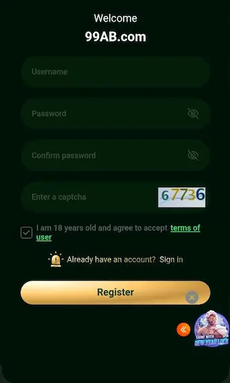 99ab game Register