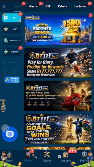 BT111 Game Bonuses