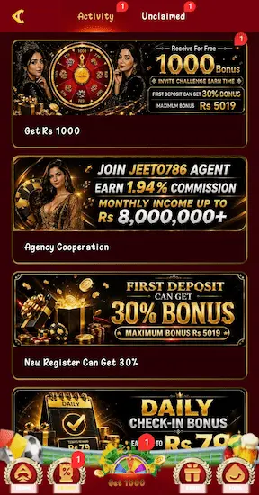 Jeeto786 Game Bonuses