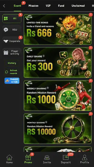 PAK14 Game Bonuses