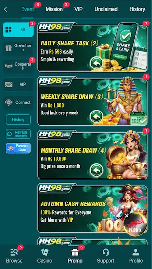 HH98 Games Bonuses
